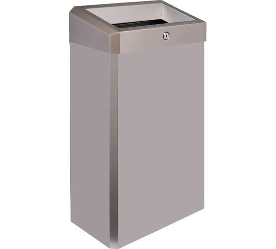 Корзина для мусора STELLA R металлическая, подвесная, с конусным отверстием, антифингер, 27 л Merida KSA106.R