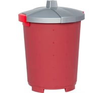 Бак с крышкой Дигрус (65 л), бордовый с крышкой арт Б-65-Б/Д