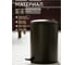 Ведро для мусора PERFECTO LINEA с педалью, 12 л, черное, сталь, серия Black Onyx 22-200212 ЦЗ-1034879820 6