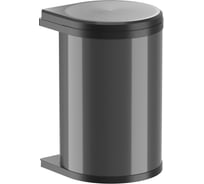 Ведро навесное для мусора ALVEUS Mono 20 л, круглое, черное 3520071