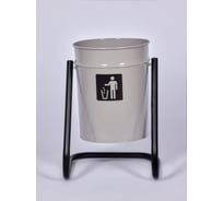 Уличная урна ПРОФМЕТСТИЛЬ металлическая, серая 383