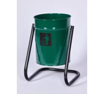 Уличная урна ПРОФМЕТСТИЛЬ металлическая, зелёная 331