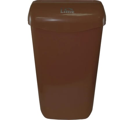 Корзина для мусора LIME 11 л, подвесная, с держателем мешка, коричневая 974115