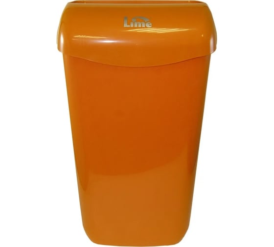 Корзина для мусора LIME 11 л, подвесная, с держателем мешка, оранжевая 974113 1