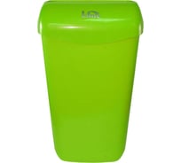 Корзина для мусора LIME 11 л, подвесная, с держателем мешка, зеленая 974114