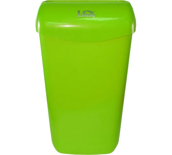 Корзина для мусора LIME 11 л, подвесная, с держателем мешка, зеленая 974114