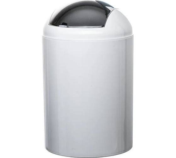 Бак для мусора SWENSA 5 л круглый, белый, пластик SWB-090WHT-5