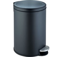 Педальное ведро River WW LORA BL 6L черный матовый 10000013407