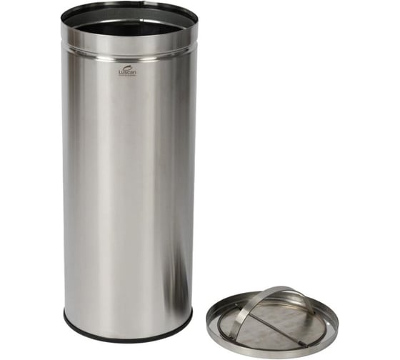 Ведро мусорное (урна) Luscan PROFESSIONAL с качающейся крышкой, нерж.сталь 30л 2155563