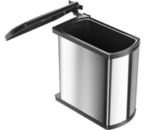 Ведро для мусора навесное ALVEUS нерж/черное Oko flex 18 л. , 3418101
