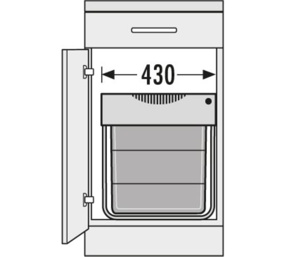 Система выдвижная ALVEUS Easy Cargo 50 см, 1x30л/1x19л , 3668501