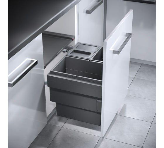 Система выдвижная ALVEUS Cargo Synchro 60 см, 1x28л/1x13л/1x13л с крышкой , 3608631 1