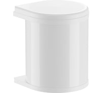 Ведро для мусора ALVEUS Mono навесное, круглое, белое, 15 л. 3515001