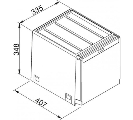 Сортер FRANKE Cube 40, автоматическое управление, 2 х 14 л 134.0039.332