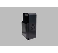 Урна уличная прямоугольная серая ПРОФМЕТСТИЛЬ МАФ-1 с пепельницей 1168