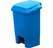 Мусорный контейнер полимерный Тара.ру 30л.,с педалью, с пакетодержателем, голубой 37804