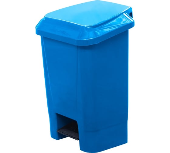 Мусорный контейнер полимерный Тара.ру 30л.,с педалью, с пакетодержателем, голубой 37804 1