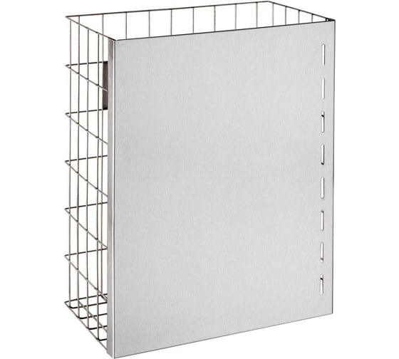 Проволочная корзина BEMETA с закрытой передней стенкой, подвесная, нержавеющая сталь матовая 101015365 1