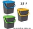 Комплект контейнеров для раздельного сбора ECOPLAST с плоской крышкой, 3x35 л ECP35 2