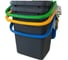 Комплект контейнеров для раздельного сбора ECOPLAST с плоской крышкой, 3x35 л ECP35 6