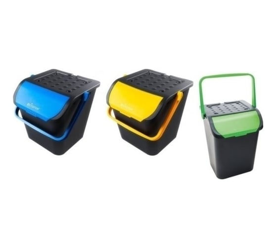Комплект контейнеров для раздельного сбора ECOPLAST 3x30 л EC28