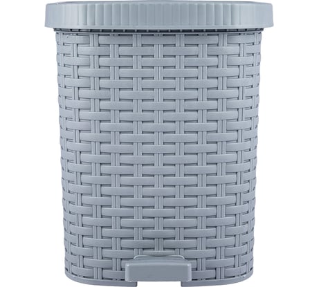 Контейнер педальный для мусора ПОЛИМЕРБЫТ Артлайн 12л, серый 434880500