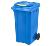 Контейнер Razak plast пластик, синий, R, 240 л., без логотипа, с крышкой, синяя, на колёсах 6909384899634