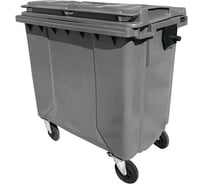 Контейнер Razak plast пластик, серый, R, 770 л., без логотипа, с крышкой, серая, на колёсах 6903011595104