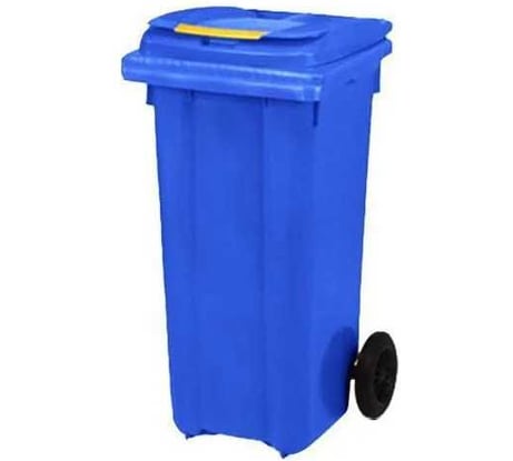 Контейнер Razak plast пластик, синий, R, 120 л., без логотипа, с крышкой, синяя, на колёсах 3767574855609