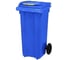 Контейнер Razak plast пластик, синий, R, 120 л., без логотипа, с крышкой, синяя, на колёсах 3767574855609 1