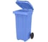 Контейнер Razak plast пластик, синий, R, 120 л., без логотипа, с крышкой, синяя, на колёсах 3767574855609 4