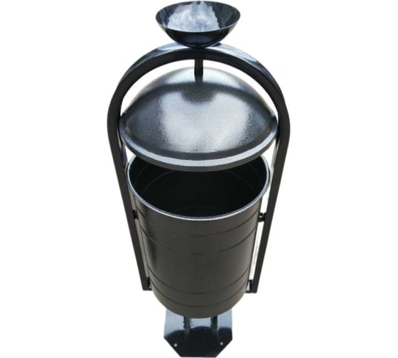 Урна с пепельницей Дигрус 20 литров, серебро УП20-С/Д 1