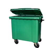 Мусорный контейнер INTELLPACK 660 л, на колёсах, с крышкой, зелёный int - Sb 04660GR 660л-Sb-зеленый(210)