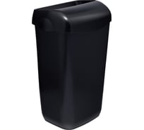 Корзина для мусора Merida пластиковая, подвесная, с конусным отверстием, черная, 23 л KHC101.R