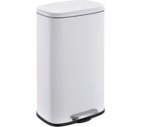 Ведро для мусора с микролифтом Delphinium FTC2122 5л, белое 101218