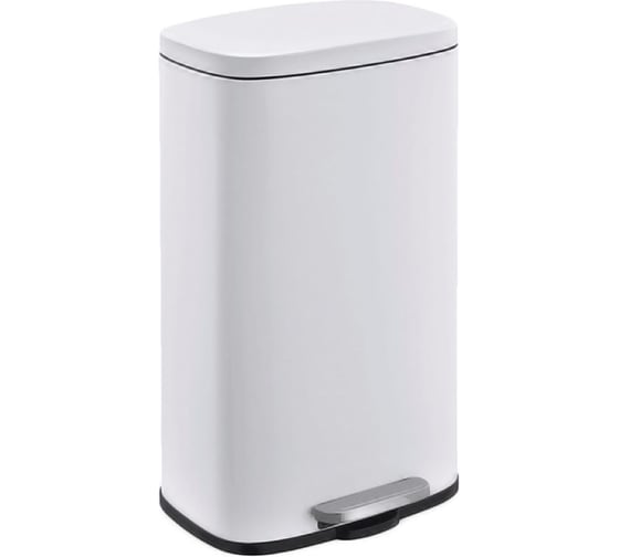 Ведро для мусора с микролифтом Delphinium FTC2122 5л, белое 101218 1