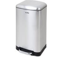 Ведро мусорное с педалью LAIMA ULTRA 20л, крышка с доводчиком, стальное, без отпечатков 701570