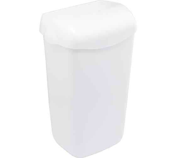 Корзина для мусора Merida пластиковая, подвесная, с конусным отверстием, белая, 11 л KHB103 1