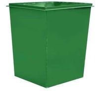 Контейнер металлический ЧИСТОГРАД ПЛЮС зелёный, Х, 0.75 м3, без логотипа, без крышки, без петель для замка, без колёс 5871040699814