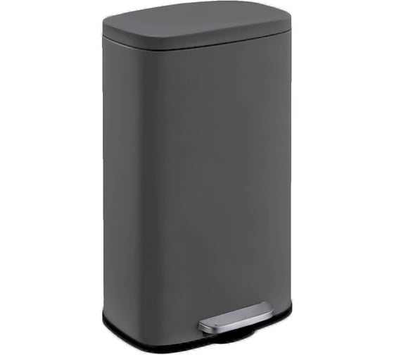Ведро для мусора с микролифтом Delphinium FTC2122 5л, серый 101217 1