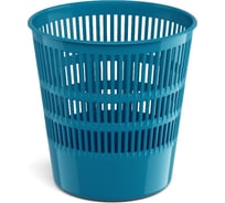 Сетчатая пластиковая корзина для бумаг ErichKrause Vivid 12 л, бирюзовый 55963