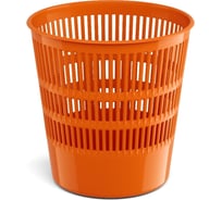 Сетчатая пластиковая корзина для бумаг ErichKrause Neon Solid 12 л, оранжевый 55951