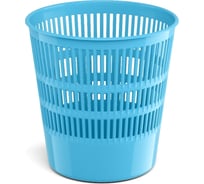 Корзина для бумаг сетчатая пластиковая ErichKrause Пастель, 12л, голубой 55955