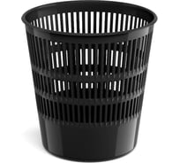 Корзина для бумаг сетчатая пластиковая ErichKrause Классика, 12л, черный 55938