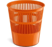 Сетчатая пластиковая корзина для бумаг ErichKrause Neon Solid 9 л, оранжевый 55921