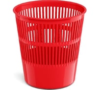 Сетчатая пластиковая корзина для бумаг ErichKrause Classic 9 л, красный 55911