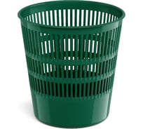 Сетчатая пластиковая корзина для бумаг ErichKrause Classic 12 л, зеленый 55943