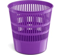 Сетчатая пластиковая корзина для бумаг ErichKrause Vivid 12 л, фиолетовый 55961