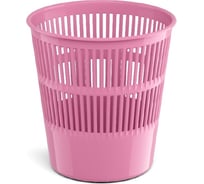 Корзина для бумаг сетчатая пластиковая ErichKrause Пастель, 9л, розовый 55926