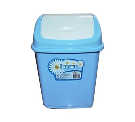 Контейнер для мусора Elf Plast Ромашка 10 л, ведро, с перекидным верхом ХТ199